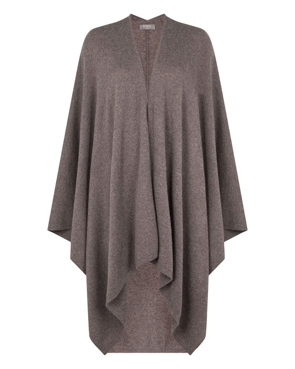 N.peal Women's Lily Lightweight Cashmere Cape In Otter Brown