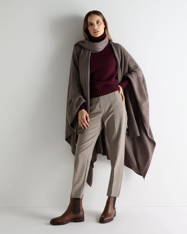 N.peal Women's Lily Lightweight Cashmere Cape In Otter Brown