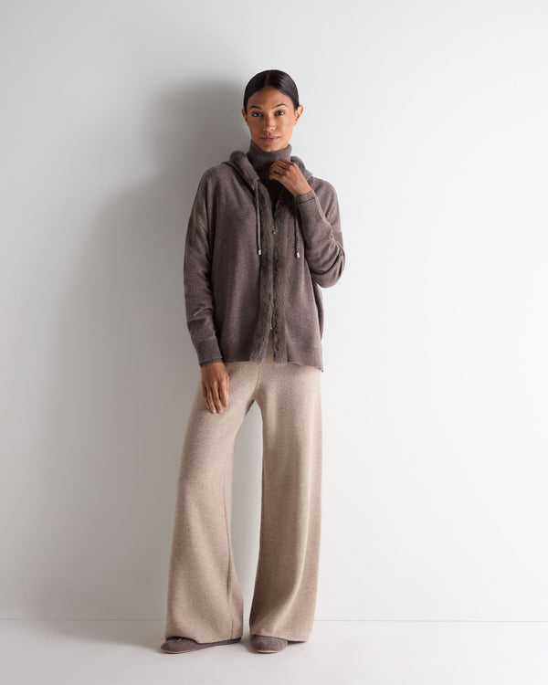 N.peal Women's Luna Turtle Neck Cashmere Sweater In Otter Brown