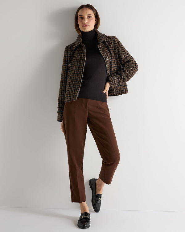 N.peal Women's Margot Superfine Cashmere Turtle Neck Sweater In Chocolate Brown