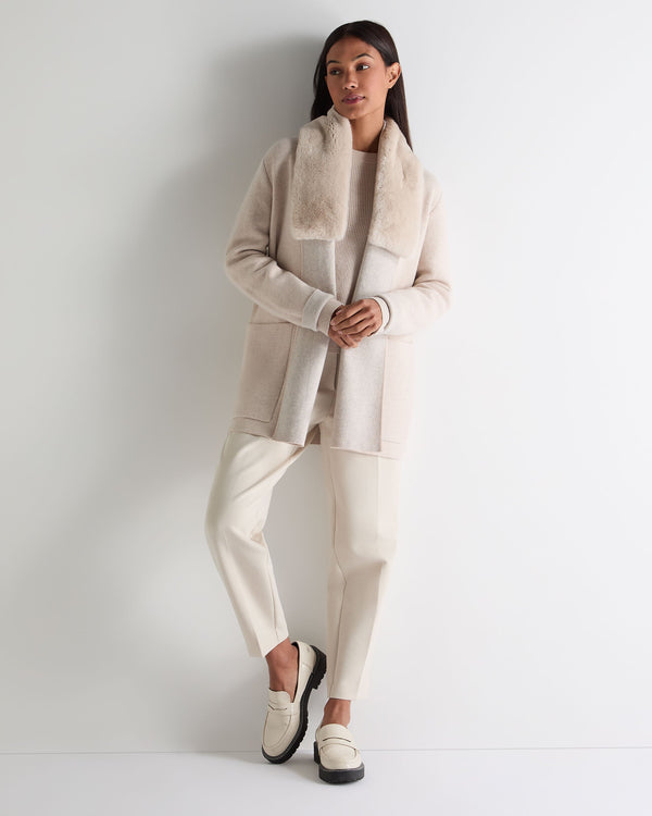 N.peal Women's Milano Cashmere Cardigan In Ecru White
