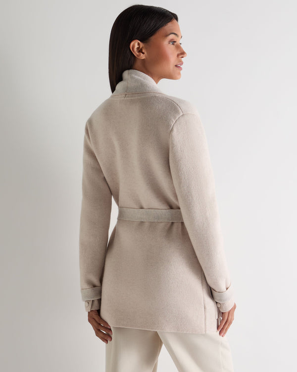 N.peal Women's Milano Cashmere Cardigan In Ecru White