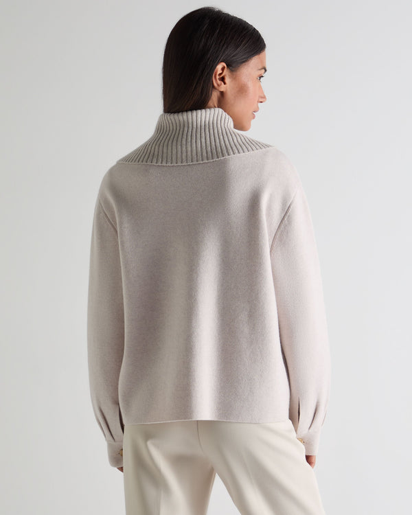 N.peal Women's Milano Cashmere Overshirt In Frost White