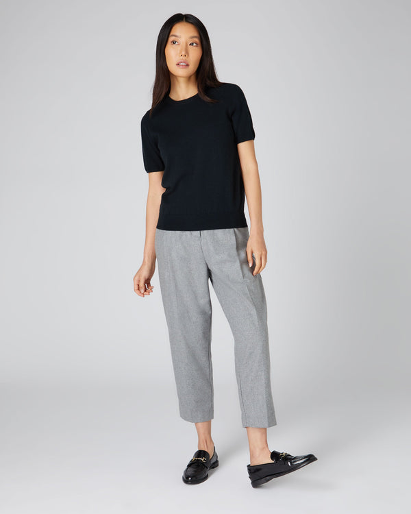 N.peal Women's Milly Classic Cashmere T-Shirt In Black