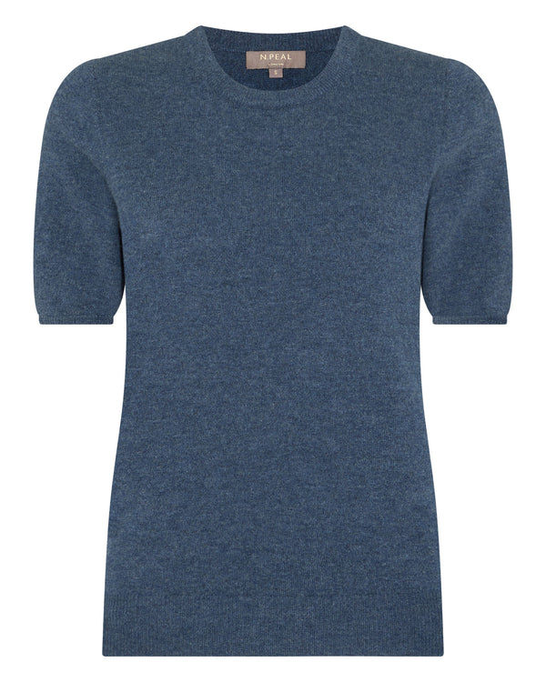 N.peal Women's Milly Classic Cashmere T-Shirt In Light Denim Blue