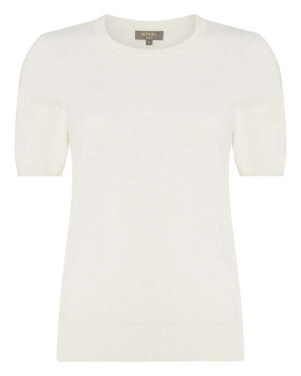 N.peal Women's Milly Classic Cashmere T-Shirt In New Ivory White