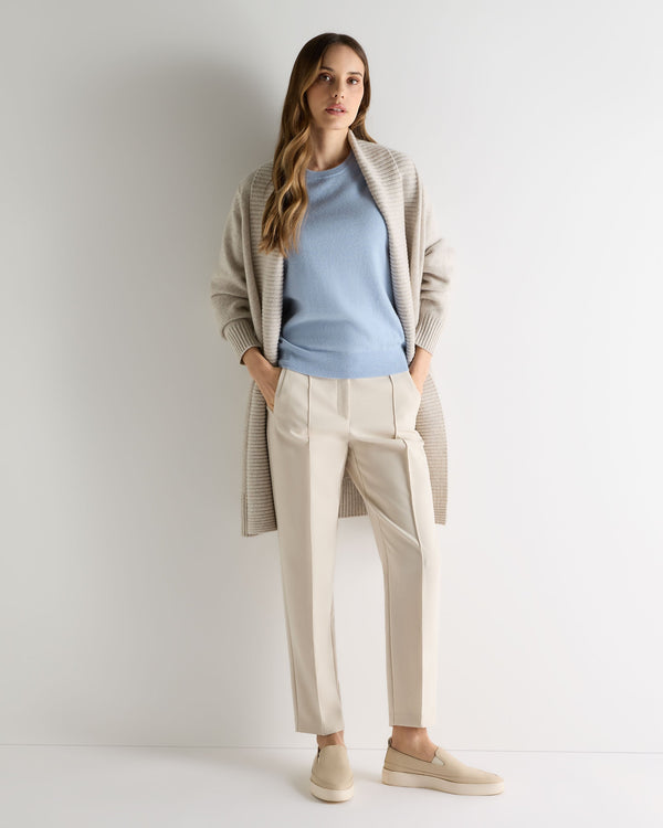 N.peal Women's Milly Classic Cashmere T-Shirt In Sea Mist Blue