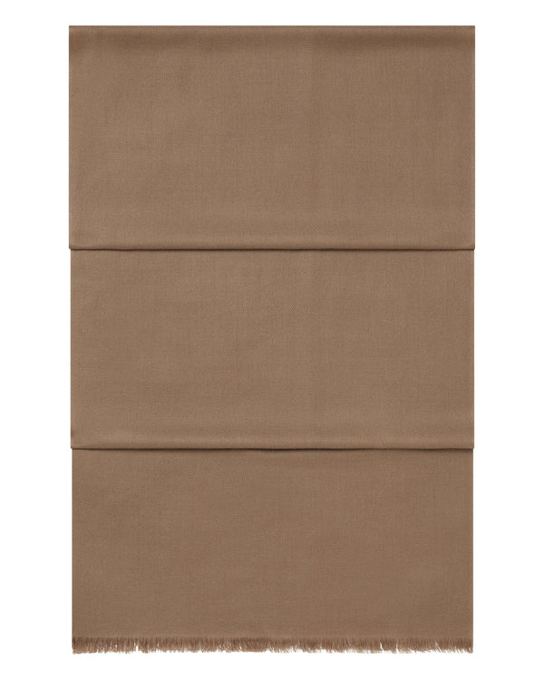 n.peal Women's Pashmina Cashmere Stole In Dark Tan Brown