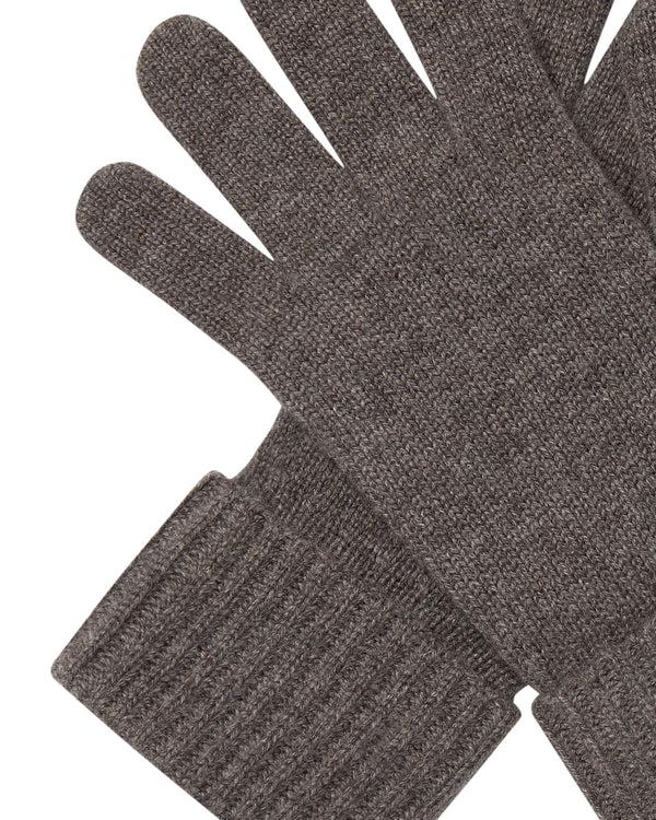 N.peal Women's Ribbed Cashmere Gloves In Otter Brown