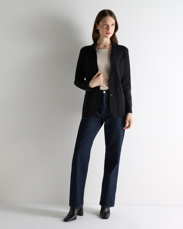 N.peal Women's Superfine Cashmere Silk Blazer In Black