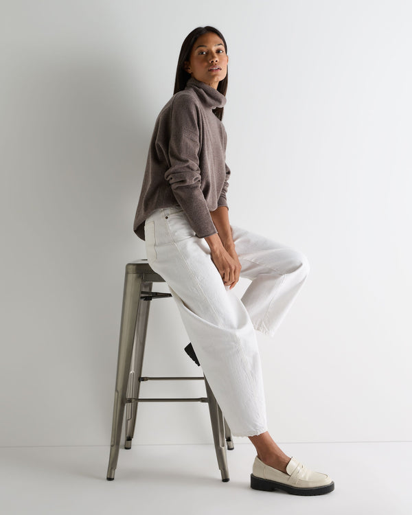 N.peal Women's Victoria Turtle Neck Cashmere Sweater In Otter Brown