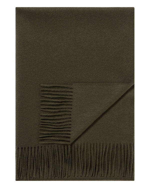 n.peal Women's Woven Cashmere Shawl In Arabica Khaki Green