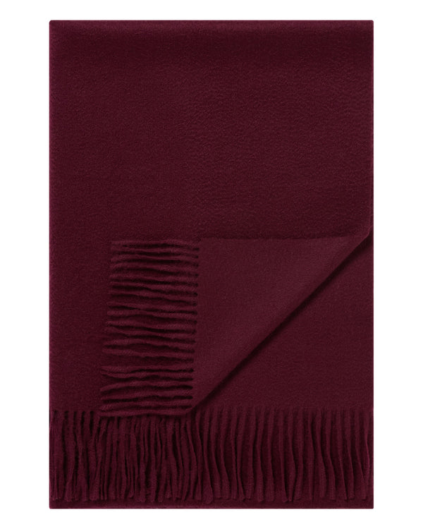 n.peal Women's Woven Cashmere Shawl In Bordeaux Red