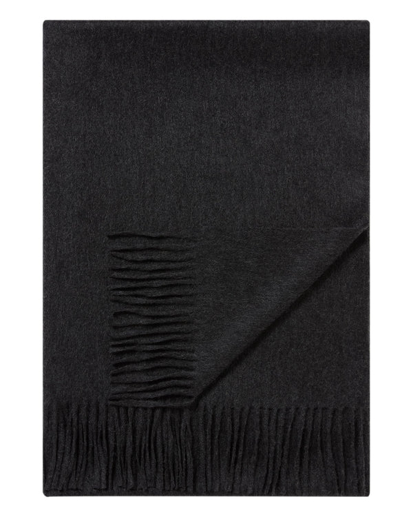 n.peal Women's Woven Cashmere Shawl In Deep Charcoal Grey