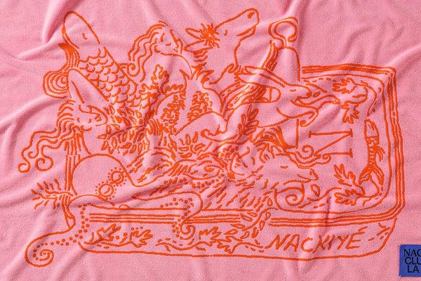 Nackiyé A Tight Ship (Standard) Beach Towel In Candy/Orange Candy/Orange