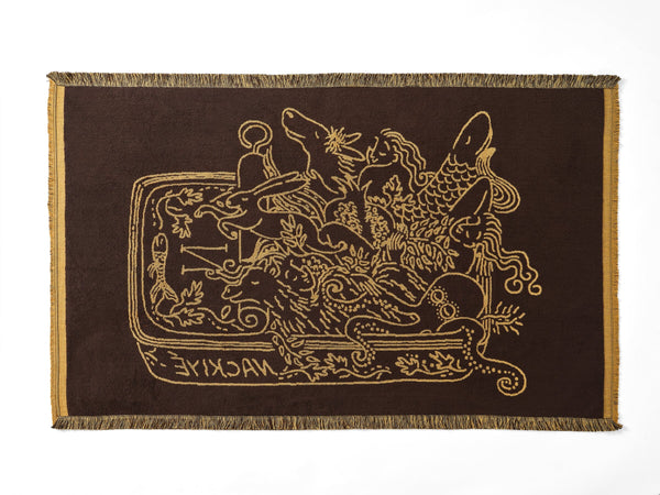 Nackiyé A Tight Ship (Standard) Beach Towel In Caramel/Coffee Caramel/Coffee