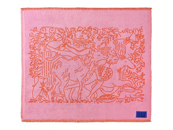 Nackiyé Fête (Large) Yacht Towel In Candy/Orange Candy/Orange