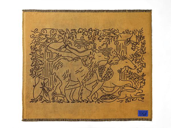 Nackiyé Fête (Large) Yacht Towel In Caramel/Coffee Caramel/Coffee