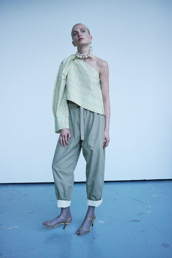 Nackiyé Great Escape One Shoulder Top Lemon Blossom