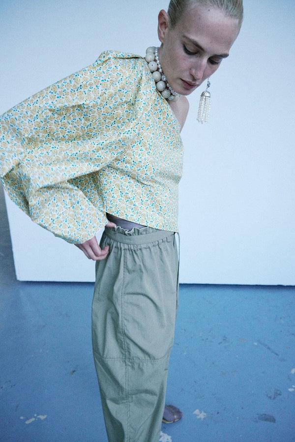 nackiyé Great Escape One Shoulder Top Lemon Blossom