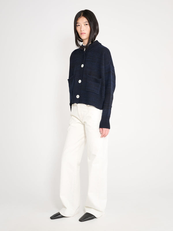 Nackiyé Icebreaker Cashmere Cardigan Marine Melange