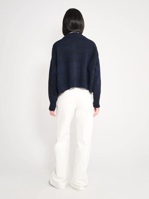 Nackiyé Icebreaker Cashmere Cardigan Marine Melange