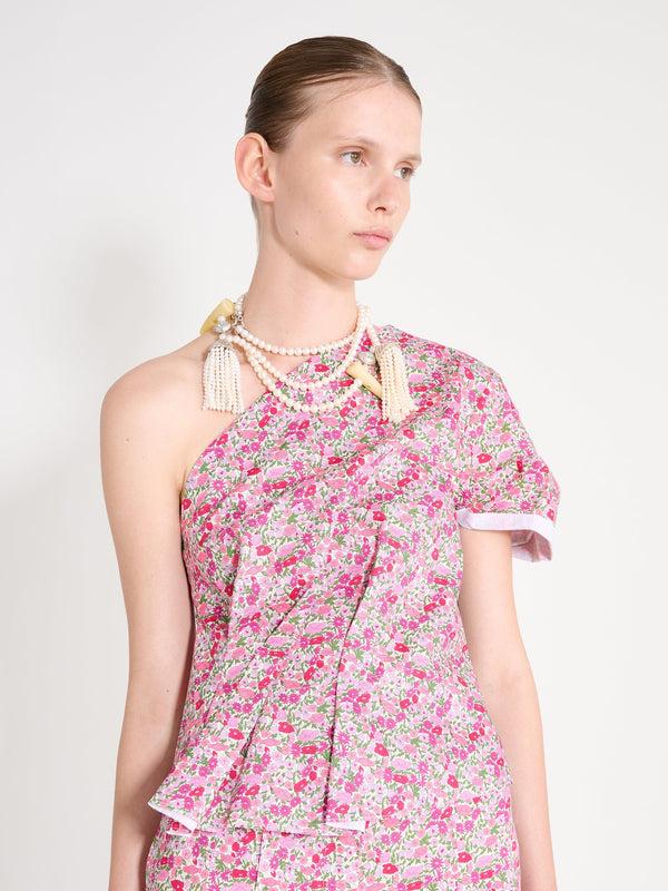 Nackiyé Athina Top Pink Flower Explosion