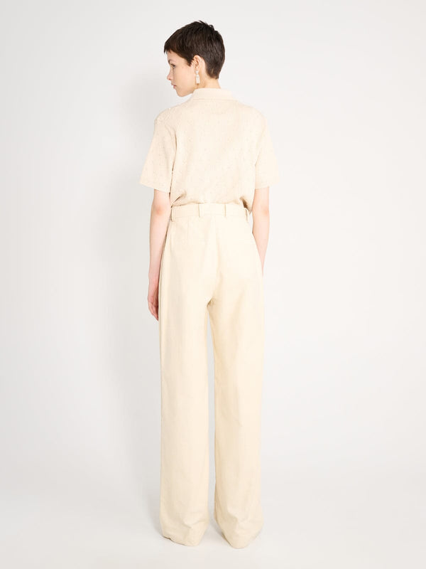 Nackiyé Bianca High Waist Corduroy Pants Butter