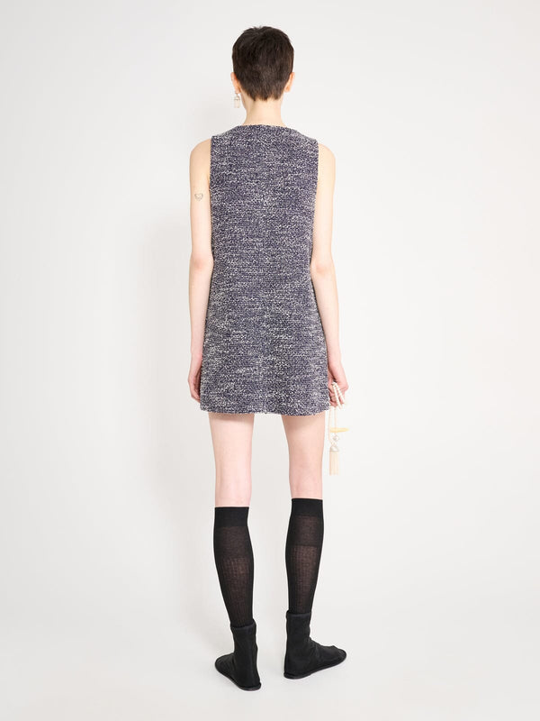 Nackiyé Bonjour Tweed Mini Dress Tweed Noir