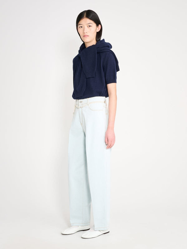 Nackiyé Borrowed Denim Pants Ice Blue