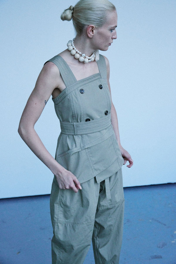 Nackiyé Cairo Double Breast Top Sage