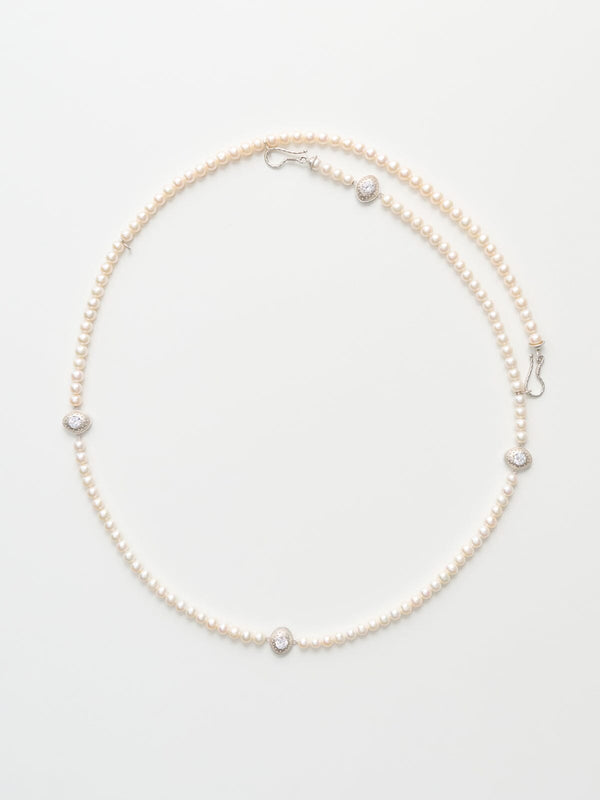 nackiyé Celestial Pearl Belt White