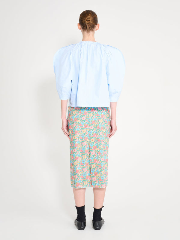 Nackiyé Crayon Skirt Green Flower Bomb