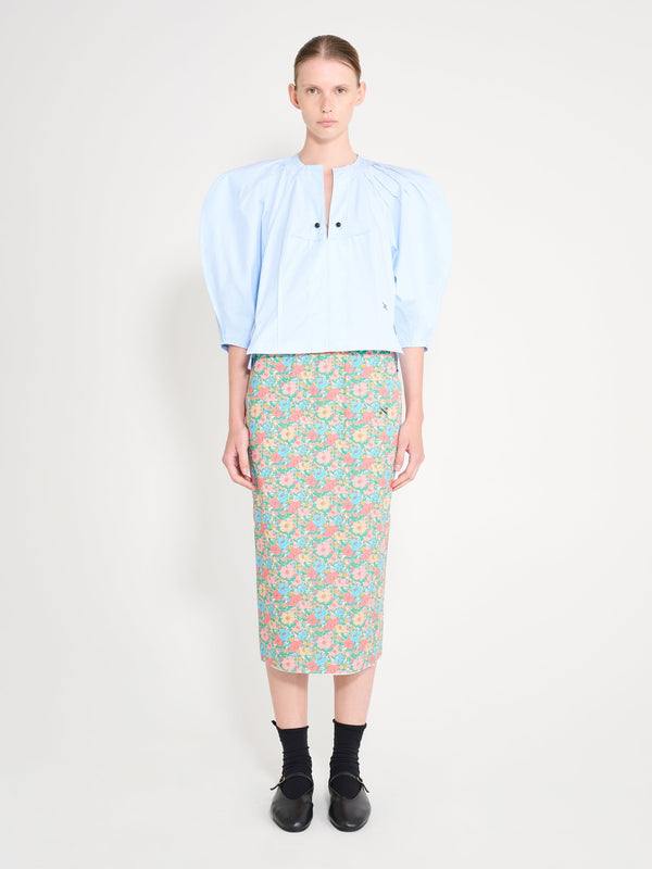 nackiyé Crayon Skirt Green Flower Bomb