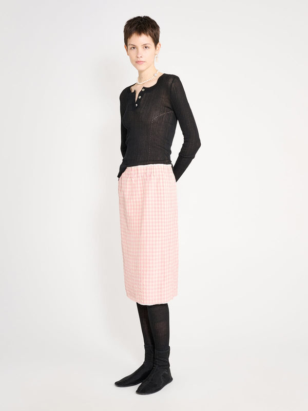 Nackiyé Crayon Skirt Vichy Rose