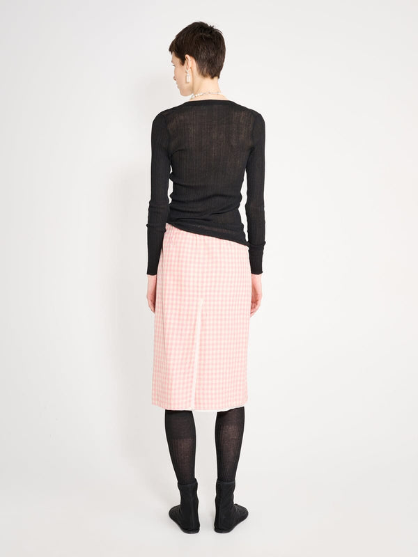 Nackiyé Crayon Skirt Vichy Rose
