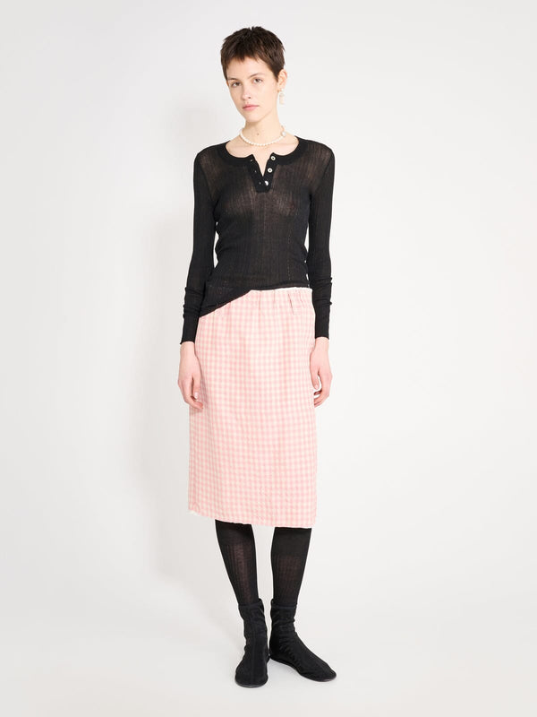 nackiyé Crayon Skirt Vichy Rose