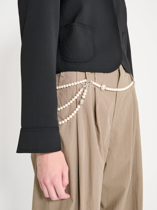 Nackiyé Embroidered Little Jacket Noir