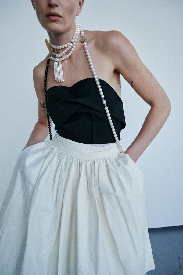 Nackiyé Forbidden Bustier Top Noir