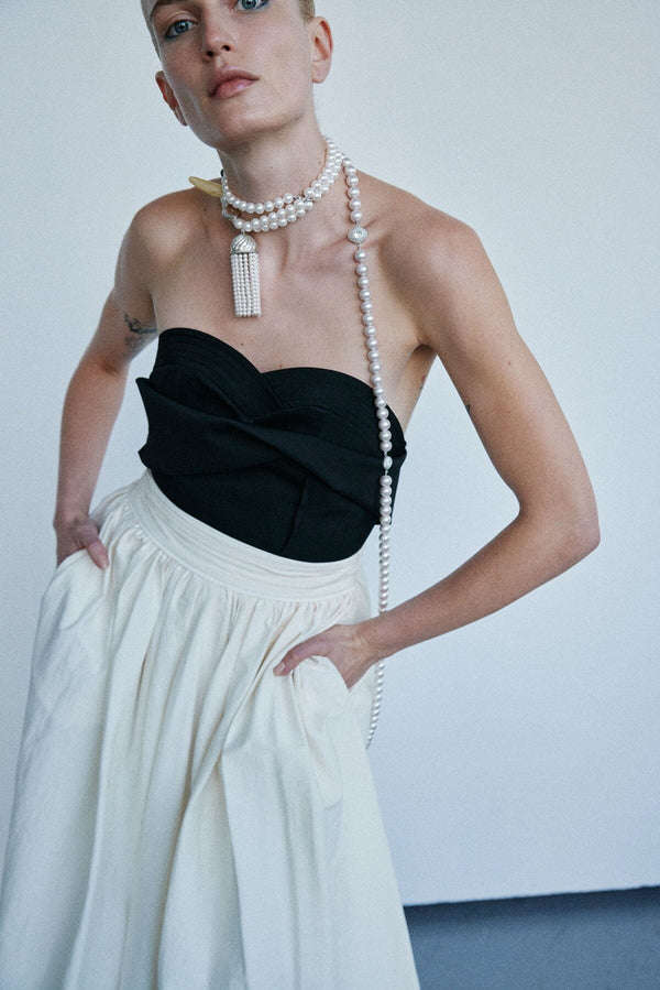 nackiyé Forbidden Bustier Top Noir