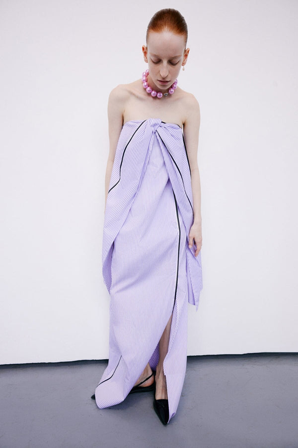 Nackiyé Gelato Dress Lavender Stripe