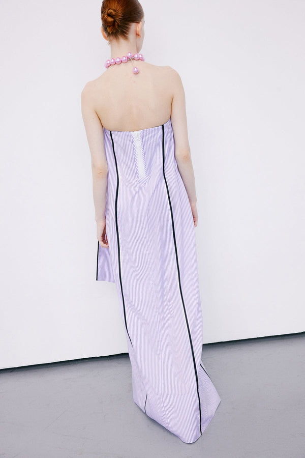 Nackiyé Gelato Dress Lavender Stripe