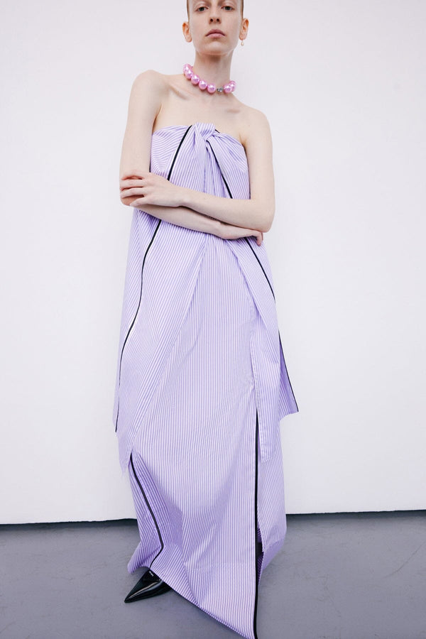 nackiyé Gelato Dress Lavender Stripe