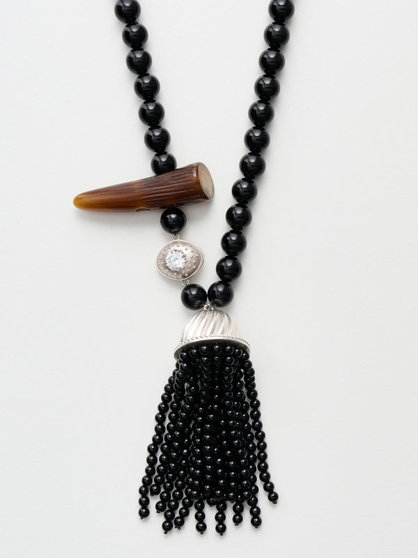 Nackiyé Grande Kiraz Onyx Necklace Black