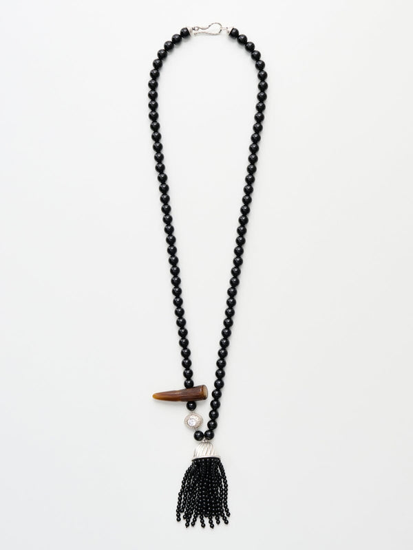 nackiyé Grande Kiraz Onyx Necklace Black