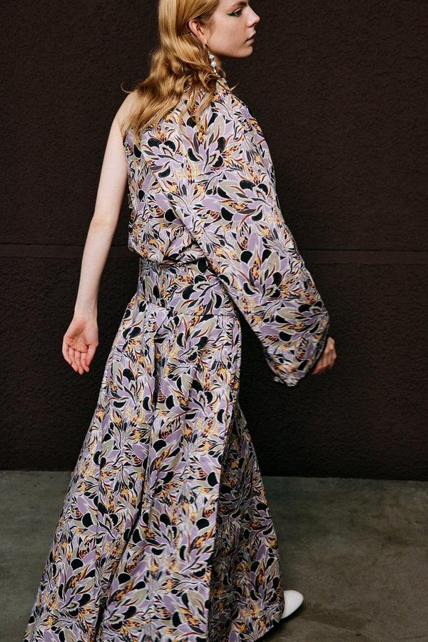 Nackiyé Great Escape Dress Lilac Leaves