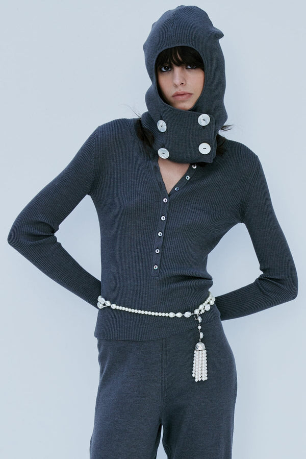 nackiyé Insider Knit Top Cappuccino