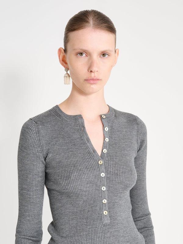 Nackiyé Insider Knit Top Gris