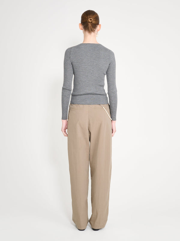 Nackiyé Insider Knit Top Gris