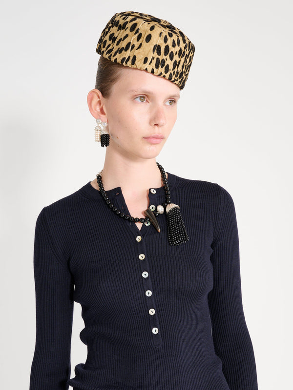 Nackiyé Insider Knit Top Navy